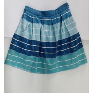Blue and white a-skirt from Anthropologie